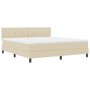 Cama con Base Spring con Colchón Crema 180x200 cm Tela | Foro24.es | Tu tienda online para hogar, jardín y más Foro24.es