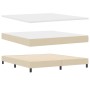 Cama con Base Spring con Colchón Crema 180x200 cm Tela | Foro24.es | Tu tienda online para hogar, jardín y más Foro24.es