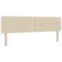 Cama con Base Spring con Colchón Crema 180x200 cm Tela | Foro24.es | Tu tienda online para hogar, jardín y más Foro24.es