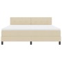 Cama con Base Spring con Colchón Crema 180x200 cm Tela | Foro24.es | Tu tienda online para hogar, jardín y más Foro24.es