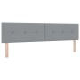 Cama con Base de Resortes con Colchón Gris Claro 200x200 cm Tela | Foro24.es | Tu tienda online para hogar, jardín y más Foro24.es