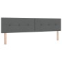 Cama con Box Spring con Colchón Gris Oscuro 200x200 cm Tela | Foro24.es | Tu tienda online para hogar, jardín y más Foro24.es