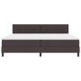 Cama con Base de Resortes y Colchón Marrón Oscuro 200x200 cm de Tela de , Camas y somieres - Ref: Foro24-3338716, Precio: 591...