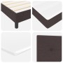 Cama con Base de Resortes y Colchón Marrón Oscuro 200x200 cm de Tela de , Camas y somieres - Ref: Foro24-3338716, Precio: 591...