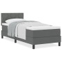 Cama Box Spring con Colchón Gris Oscuro 80x200 cm Tela | Foro24.es | Tu tienda online para hogar, jardín y más Foro24.es