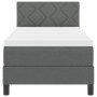Cama Box Spring con Colchón Gris Oscuro 80x200 cm Tela | Foro24.es | Tu tienda online para hogar, jardín y más Foro24.es