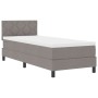 Cama Box Spring con Colchón Taupe 80x200 cm Tela | Foro24.es | Tu tienda online para hogar, jardín y más Foro24.es