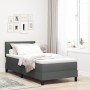 Cama con Box Spring y Colchón Gris Oscuro 90x190 cm Tela de , Camas y somieres - Ref: Foro24-3338728, Precio: 305,43 €, Descu...