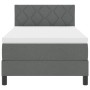 Cama con Box Spring y Colchón Gris Oscuro 90x190 cm Tela de , Camas y somieres - Ref: Foro24-3338728, Precio: 305,43 €, Descu...