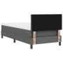 Cama con Box Spring y Colchón Gris Oscuro 90x190 cm Tela de , Camas y somieres - Ref: Foro24-3338728, Precio: 305,43 €, Descu...