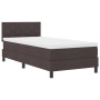 Cama Box Spring con Colchón Marrón Oscuro 90x190 cm Tela | Foro24.es | Tu tienda online para hogar, jardín y más Foro24.es