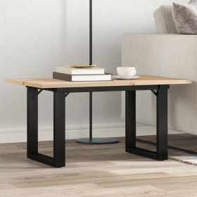 Mesa de centro marco O madera maciza pino y acero 80x50x40 cm en Mesas de comedor | Comprar online en Foru.es