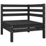 Juego de muebles de jardín 8 piezas madera maciza de pino negro de vidaXL, Conjuntos de jardín - Ref: Foro24-3082431, Precio:...