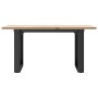 Mesa de centro marco O madera maciza pino y acero 80x50x40 cm en Mesas de comedor | Comprar online en Foru.es
