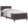 Cama con Box Spring y colchón Marrón Oscuro 100x200 cm Tela | Foro24.es | Tu tienda online para hogar, jardín y más Foro24.es