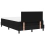 Cama Box Spring con colchón negro 120x190 cm tela | Foro24.es | Tu tienda online para hogar, jardín y más Foro24.es