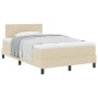 Cama Box Spring con colchón Crema 120x190 cm Tela | Foro24.es | Tu tienda online para hogar, jardín y más Foro24.es