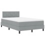 Cama con Somier y Colchón Gris Claro 120x200 cm Tela | Foro24.es | Tu tienda online para hogar, jardín y más Foro24.es