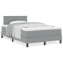 Cama con Somier y Colchón Gris Claro 120x200 cm Tela | Foro24.es | Tu tienda online para hogar, jardín y más Foro24.es