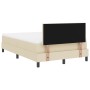 Cama Box Spring con colchón Crema 120x190 cm Tela | Foro24.es | Tu tienda online para hogar, jardín y más Foro24.es