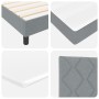 Cama con Somier y Colchón Gris Claro 120x200 cm Tela | Foro24.es | Tu tienda online para hogar, jardín y más Foro24.es