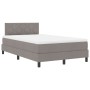 Cama Box Spring con Colchón Taupe 120x200 cm Tela | Foro24.es | Tu tienda online para hogar, jardín y más Foro24.es