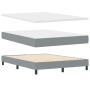 Cama tipo Box Spring con colchón Gris Claro 140x190 cm Tela | Foro24.es | Tu tienda online para hogar, jardín y más Foro24.es
