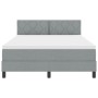 Cama tipo Box Spring con colchón Gris Claro 140x190 cm Tela | Foro24.es | Tu tienda online para hogar, jardín y más Foro24.es