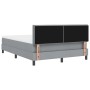 Cama tipo Box Spring con colchón Gris Claro 140x190 cm Tela | Foro24.es | Tu tienda online para hogar, jardín y más Foro24.es