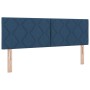 Cama con Base de Muelles con colchón azul 140 x 190 cm tela | Foro24.es | Tu tienda online para hogar, jardín y más Foro24.es