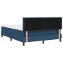 Cama con Base de Muelles con colchón azul 140 x 190 cm tela | Foro24.es | Tu tienda online para hogar, jardín y más Foro24.es