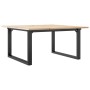 Mesa de centro marco O madera maciza pino y acero 90x90x45 cm en Mesas de comedor | Comprar online en Foru.es