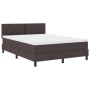 Cama con Base con Colchón Marrón Oscuro 160x200 cm Tela | Foro24.es | Tu tienda online para hogar, jardín y más Foro24.es