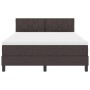 Cama con Base con Colchón Marrón Oscuro 160x200 cm Tela | Foro24.es | Tu tienda online para hogar, jardín y más Foro24.es
