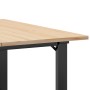 Mesa de centro marco O madera maciza pino y acero 90x90x45 cm en Mesas de comedor | Comprar online en Foru.es