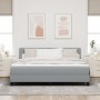 Cama Box Spring con colchón Gris Claro 180x200 cm Tejido | Foro24.es | Tu tienda online para hogar, jardín y más Foro24.es