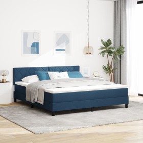 Comprar Cama con Base Spring Azul 180x200 cm Tela