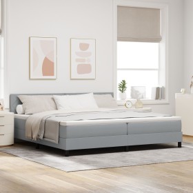 Comprar Cama Box Spring con Colchón Gris Claro