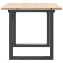 Mesa de centro marco O madera maciza pino y acero 100x50x45 cm en Mesas de comedor | Comprar online en Foru.es