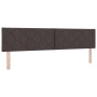 Cama con base tipo box spring y colchón Marrón Oscuro 200x200 cm Tela de , Camas y somieres - Ref: Foro24-3338793, Precio: 59...