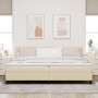 Cama Box Spring con colchón Crema 200x200 cm Tela | Foro24.es | Tu tienda online para hogar, jardín y más Foro24.es