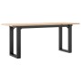 Mesa de centro marco O madera maciza pino y acero 110x40x45 cm en Mesas de comedor | Comprar online en Foru.es