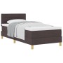 Cama con Somier con Colchón Marrón Oscuro 80x200 cm Tela | Foro24.es | Tu tienda online para hogar, jardín y más Foro24.es