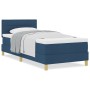 Cama con Base con Colchón Azul 80x200 cm Tela | Foro24.es | Tu tienda online para hogar, jardín y más Foro24.es