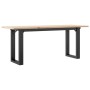 Mesa de centro marco O madera maciza pino y acero 110x40x45 cm en Mesas de comedor | Comprar online en Foru.es