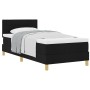 Cama con Base con Colchón Negra 90x190 cm Tela | Foro24.es | Tu tienda online para hogar, jardín y más Foro24.es