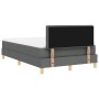 Cama con Somier con Colchón Gris Oscuro 120x190 cm Tela de , Camas y somieres - Ref: Foro24-3338826, Precio: 403,26 €, Descue...