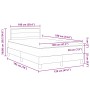 Cama con Resortes con Colchón Negro 120x190 cm Tela de , Camas y somieres - Ref: Foro24-3338827, Precio: 394,73 €, Descuento:...