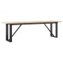 Mesa de centro marco O madera maciza pino y acero 160x40x45 cm en Mesas de comedor | Comprar online en Foru.es