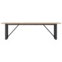 Mesa de centro marco O madera maciza pino y acero 160x40x45 cm en Mesas de comedor | Comprar online en Foru.es